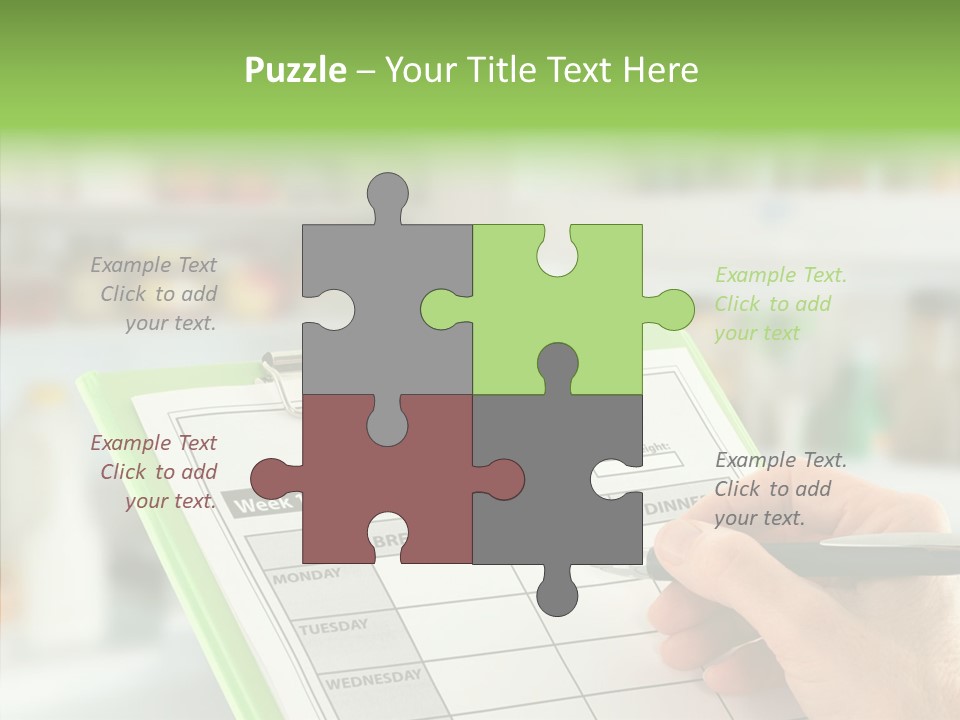 White Background Women Close Up PowerPoint Template