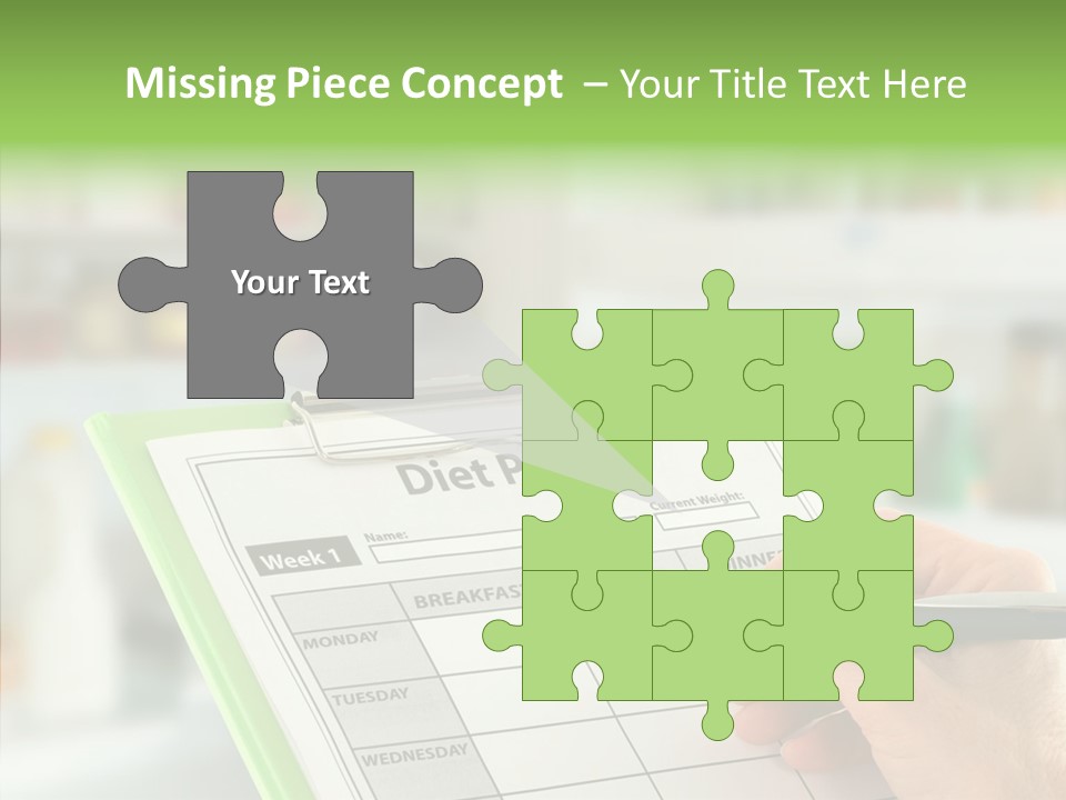 White Background Women Close Up PowerPoint Template