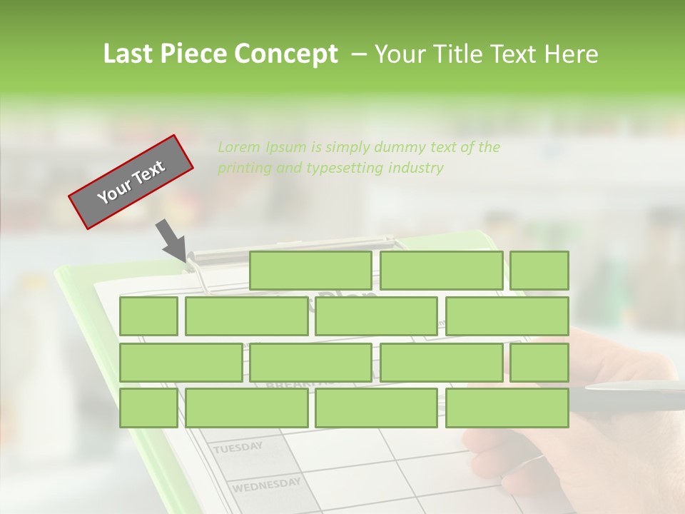 White Background Women Close Up PowerPoint Template