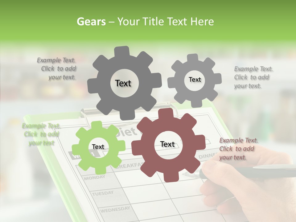 White Background Women Close Up PowerPoint Template