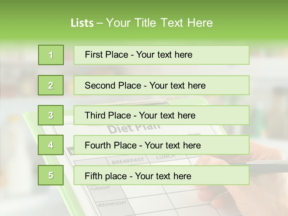 White Background Women Close Up PowerPoint Template