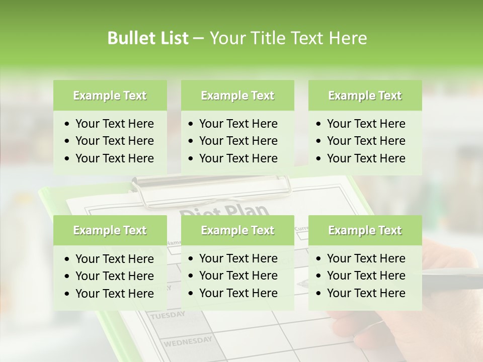 White Background Women Close Up PowerPoint Template