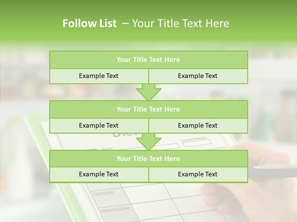White Background Women Close Up PowerPoint Template