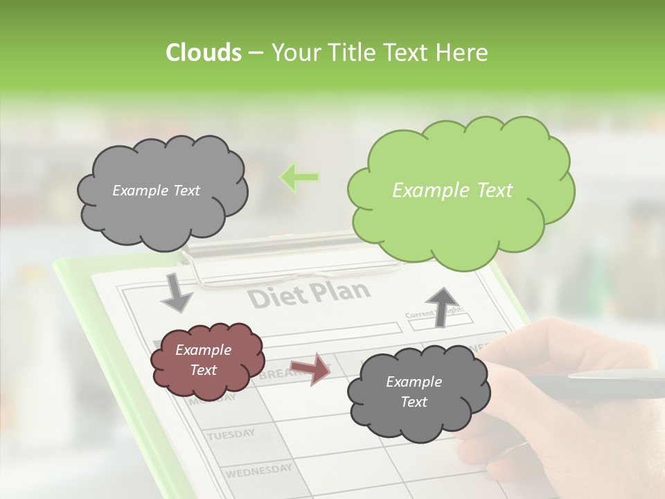 White Background Women Close Up PowerPoint Template