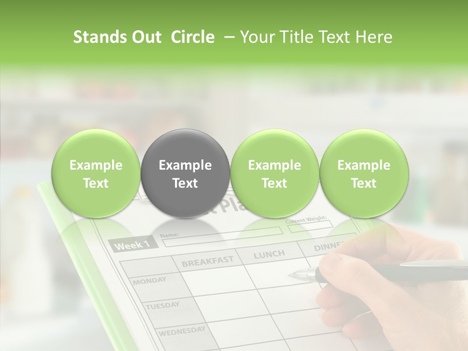 White Background Women Close Up PowerPoint Template