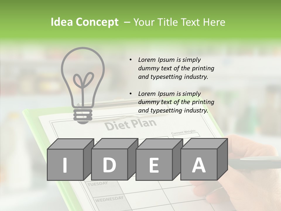 White Background Women Close Up PowerPoint Template