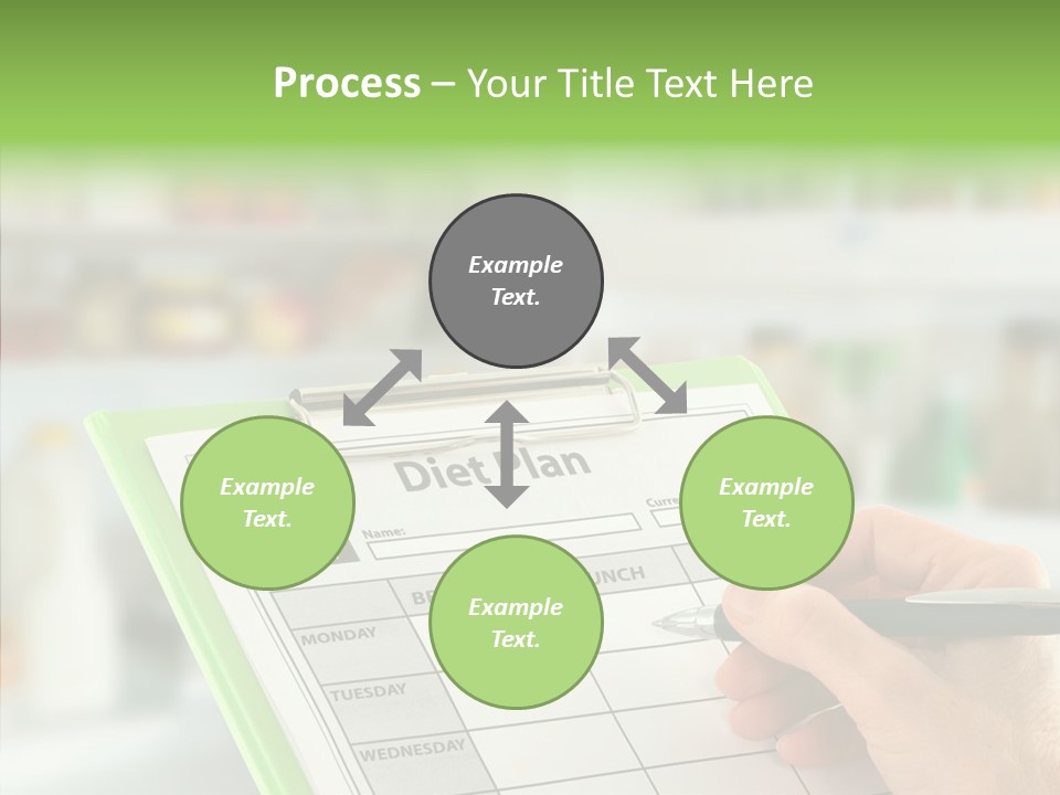 White Background Women Close Up PowerPoint Template