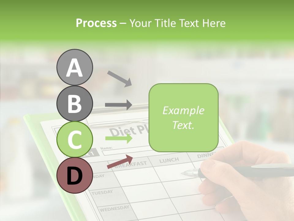 White Background Women Close Up PowerPoint Template