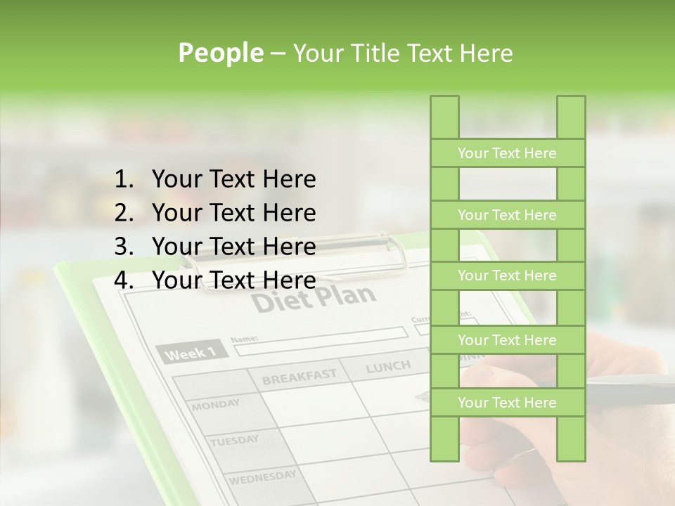 White Background Women Close Up PowerPoint Template