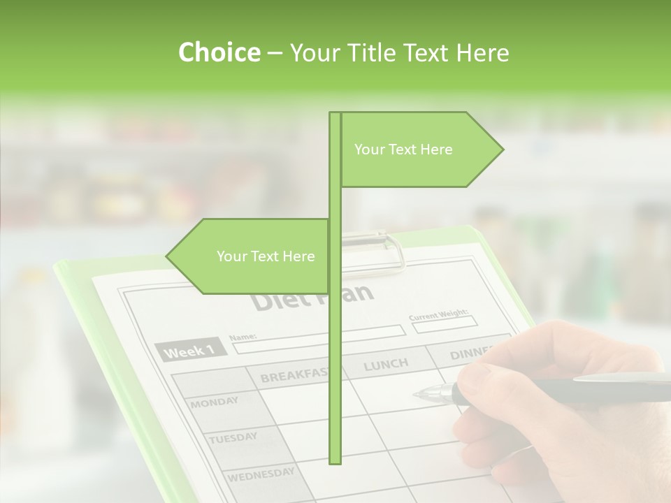 White Background Women Close Up PowerPoint Template