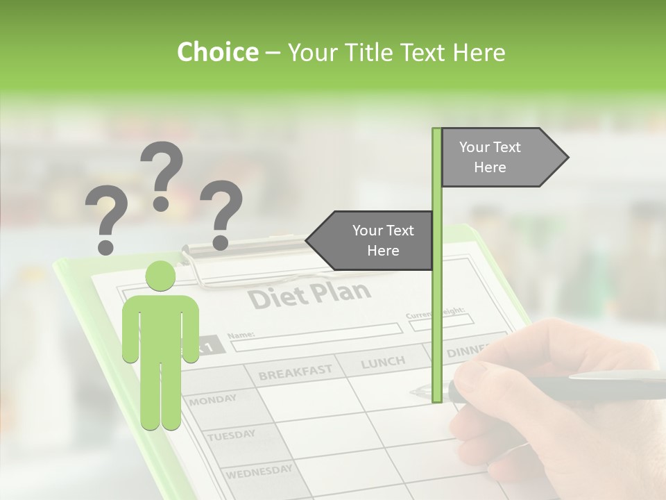 White Background Women Close Up PowerPoint Template