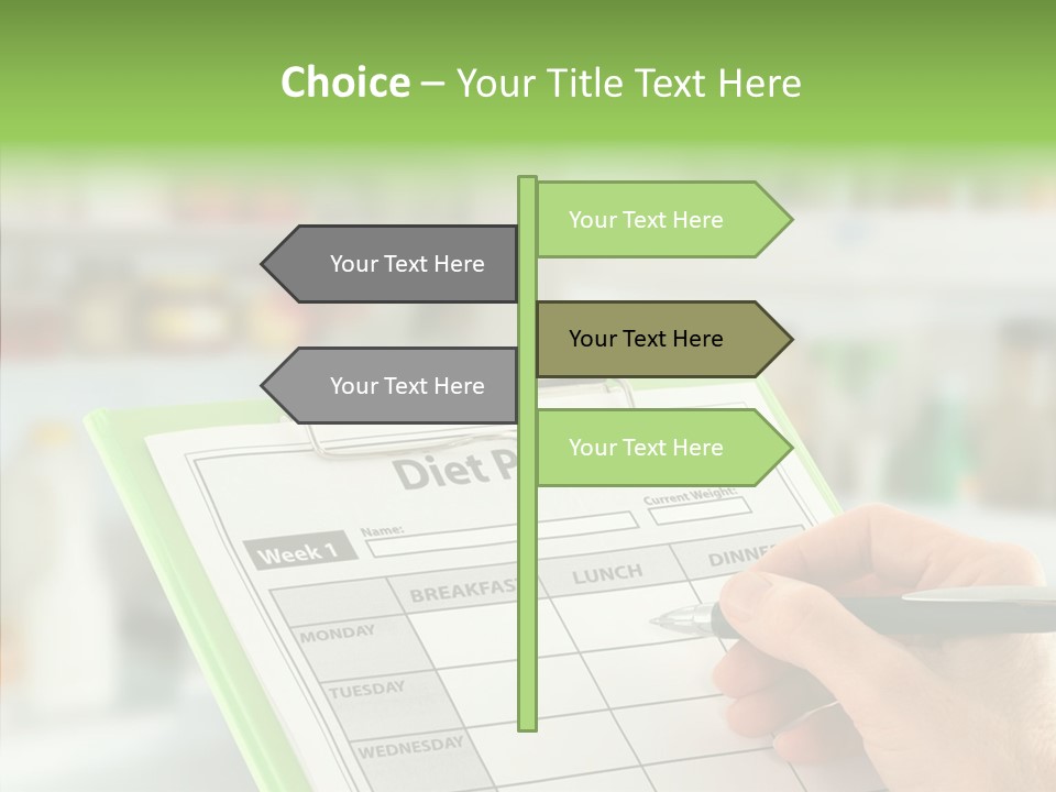 White Background Women Close Up PowerPoint Template