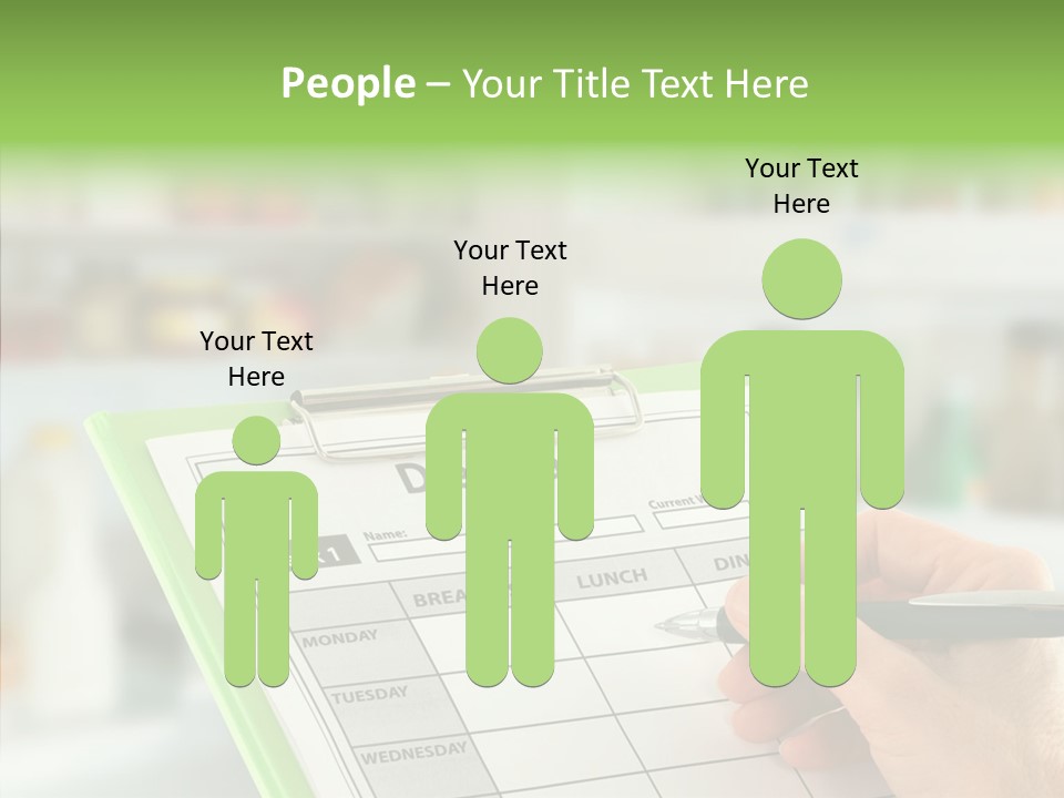 White Background Women Close Up PowerPoint Template