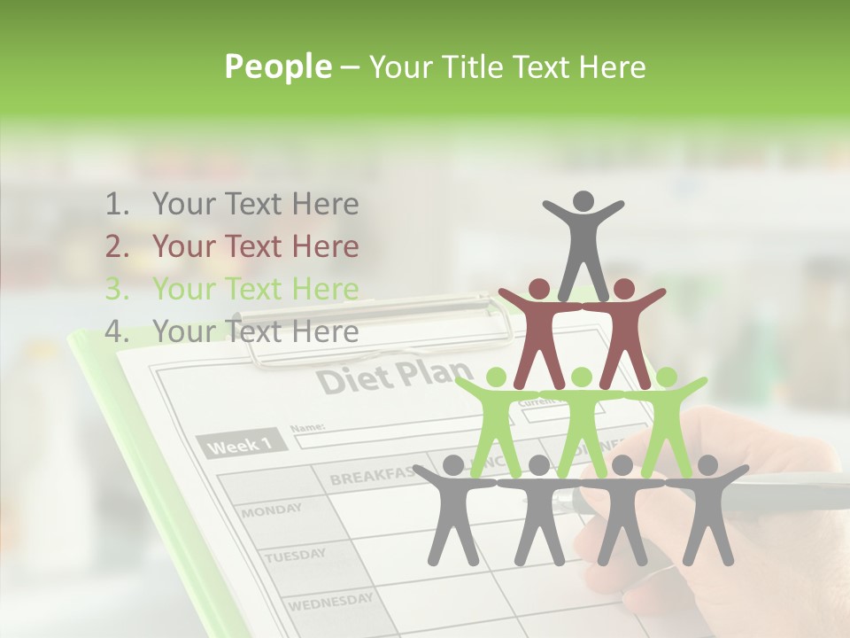 White Background Women Close Up PowerPoint Template