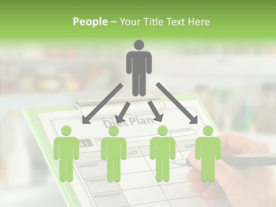 White Background Women Close Up PowerPoint Template