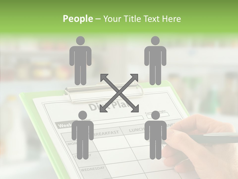 White Background Women Close Up PowerPoint Template