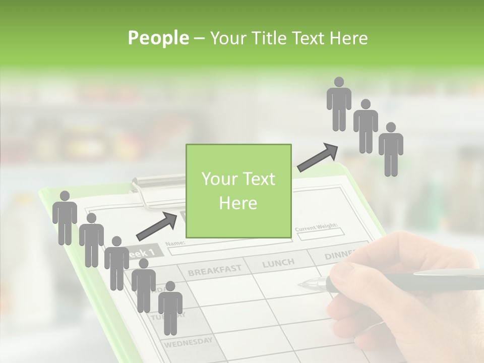 White Background Women Close Up PowerPoint Template