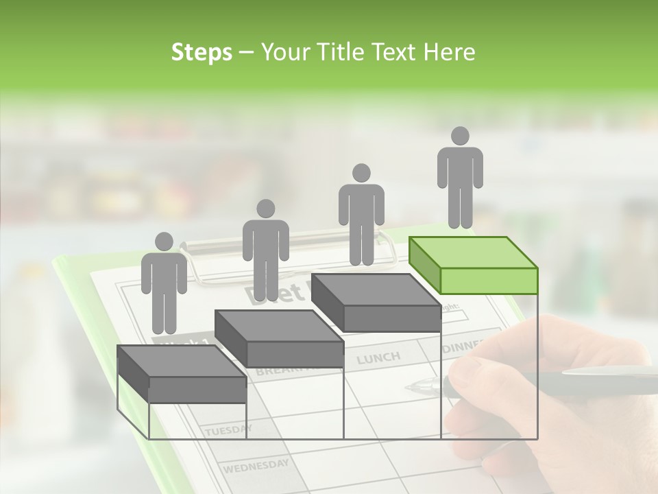 White Background Women Close Up PowerPoint Template