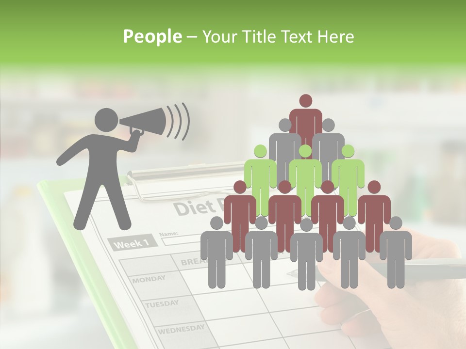 White Background Women Close Up PowerPoint Template