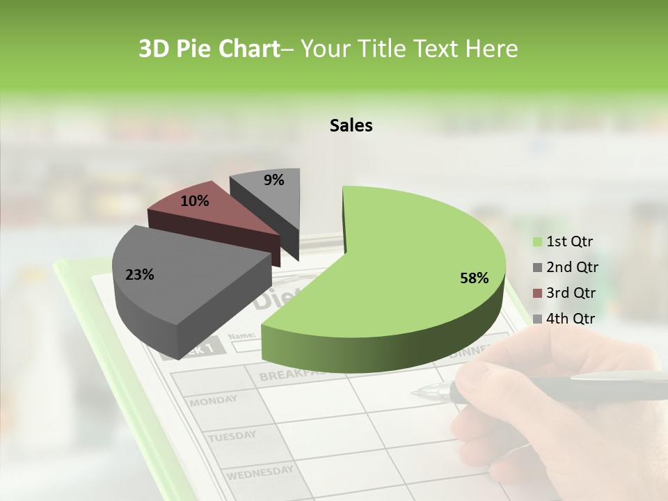 White Background Women Close Up PowerPoint Template