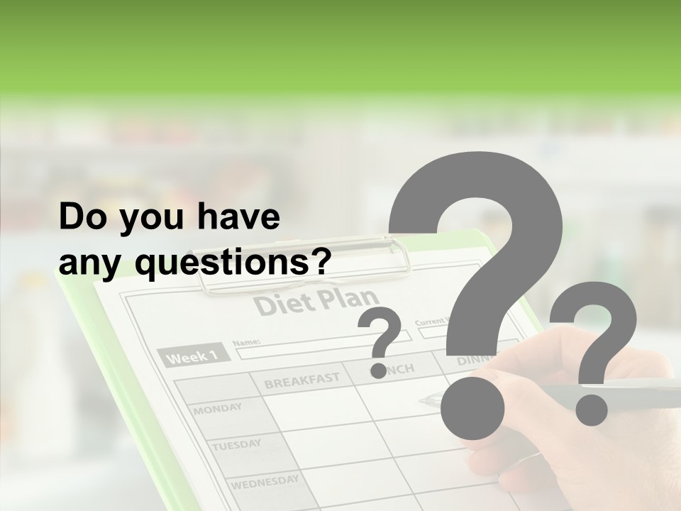 White Background Women Close Up PowerPoint Template