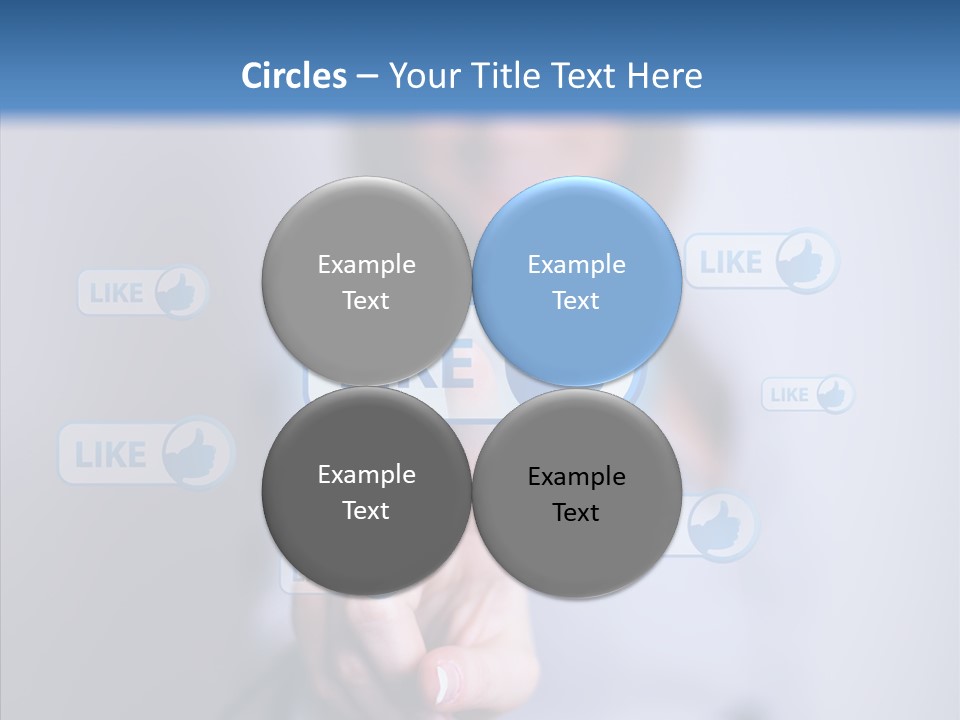 Female Finger Assist PowerPoint Template