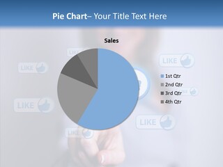 Female Finger Assist PowerPoint Template