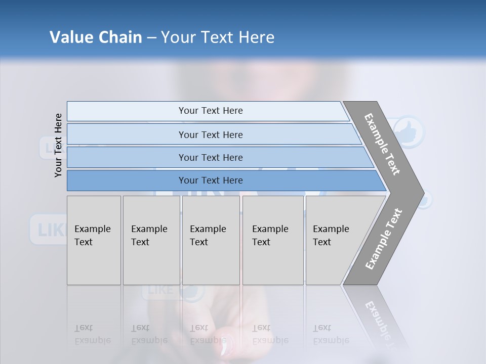Female Finger Assist PowerPoint Template