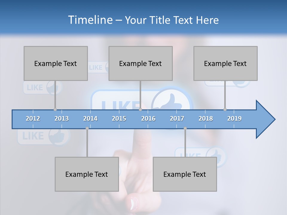 Female Finger Assist PowerPoint Template