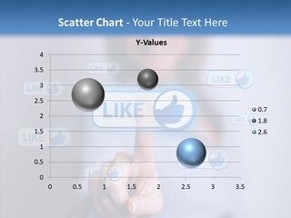 Female Finger Assist PowerPoint Template