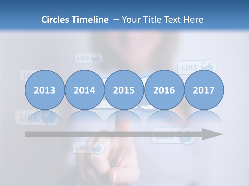 Female Finger Assist PowerPoint Template