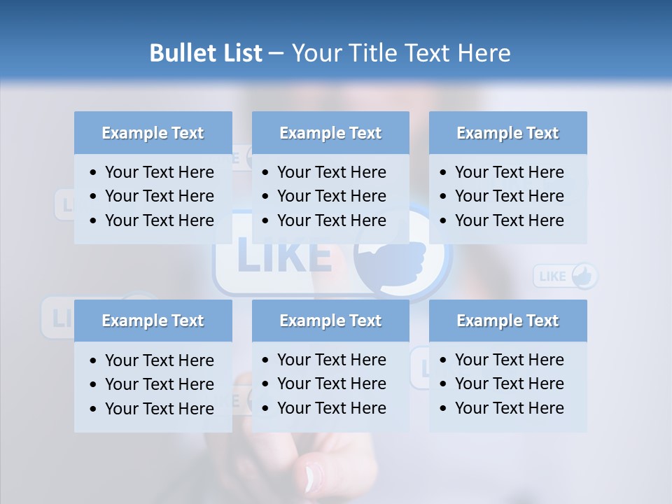Female Finger Assist PowerPoint Template