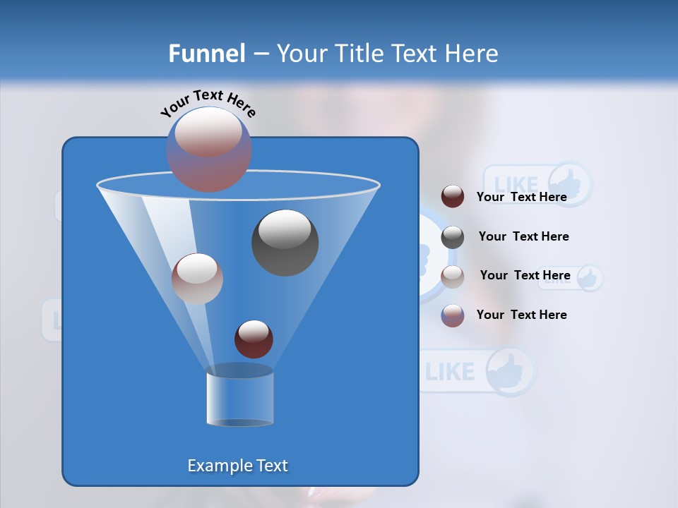 Female Finger Assist PowerPoint Template