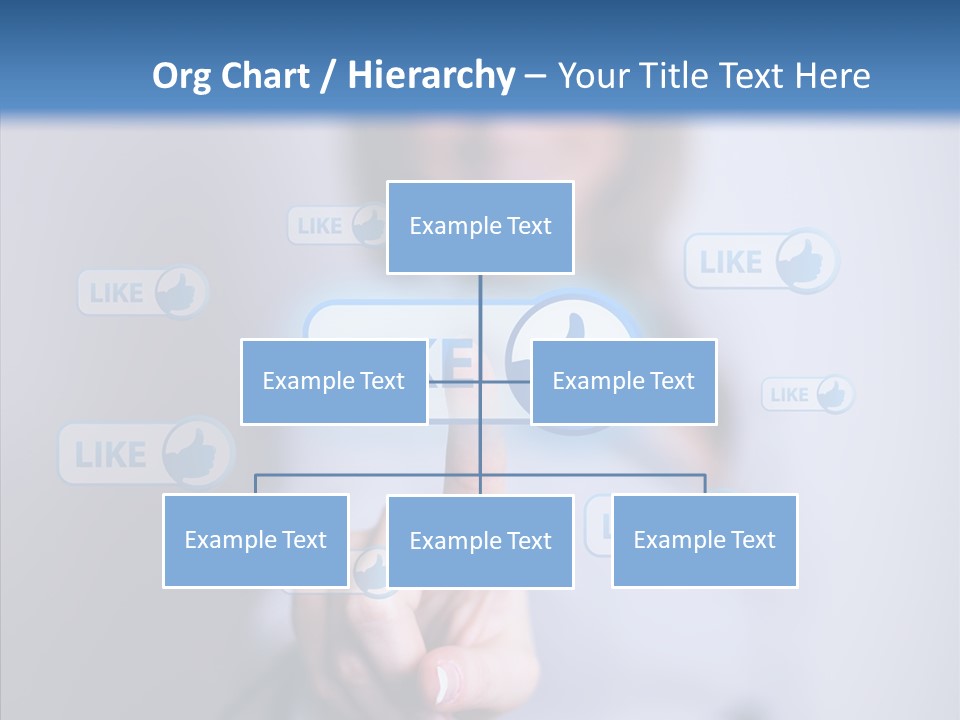 Female Finger Assist PowerPoint Template