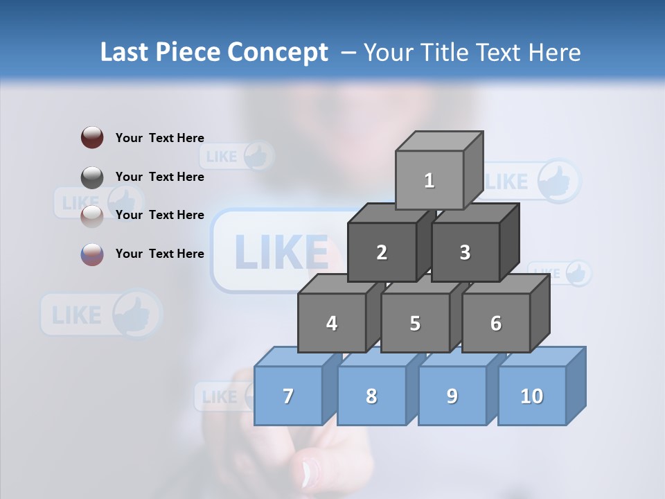 Female Finger Assist PowerPoint Template