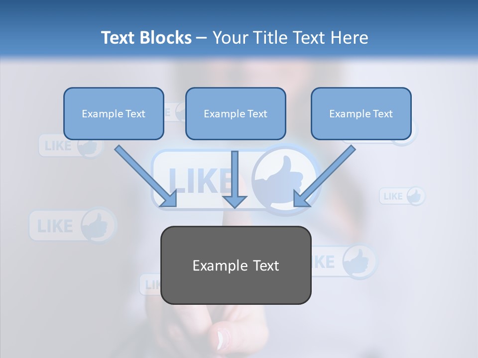 Female Finger Assist PowerPoint Template