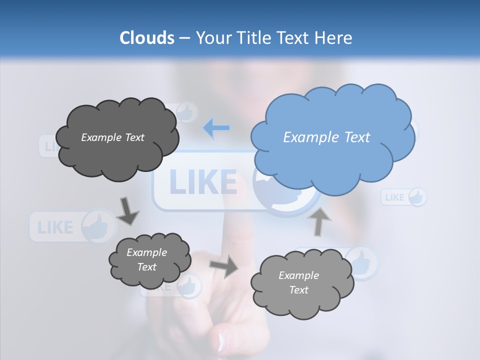 Female Finger Assist PowerPoint Template