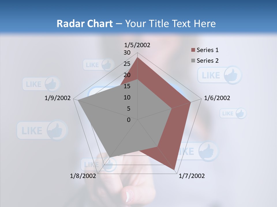Female Finger Assist PowerPoint Template
