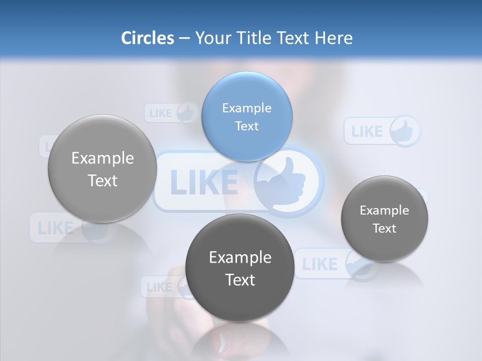 Female Finger Assist PowerPoint Template