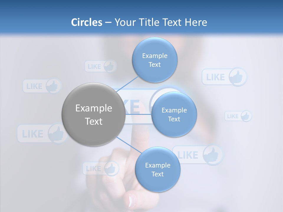 Female Finger Assist PowerPoint Template