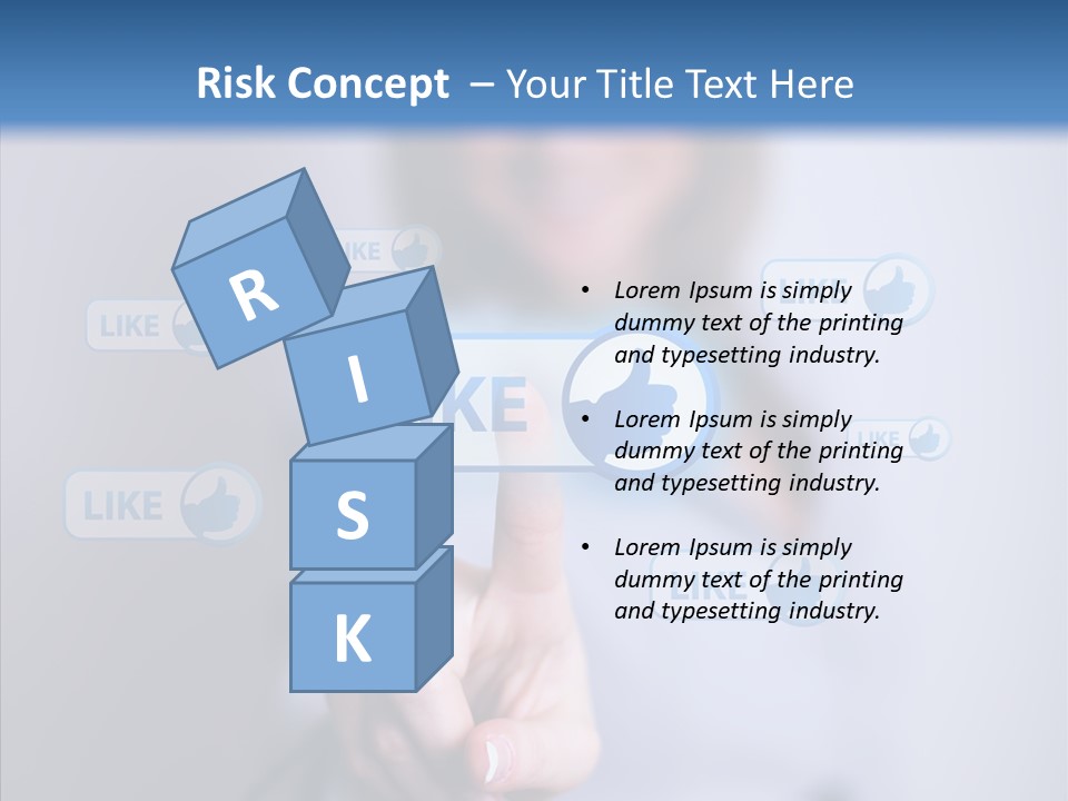 Female Finger Assist PowerPoint Template