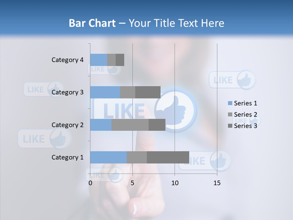 Female Finger Assist PowerPoint Template