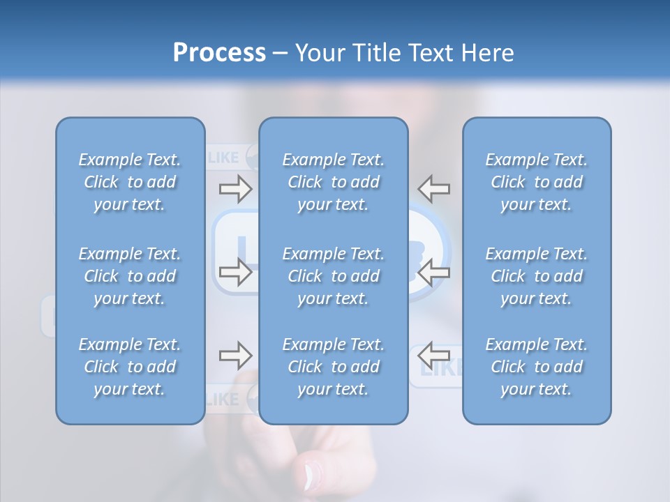 Female Finger Assist PowerPoint Template