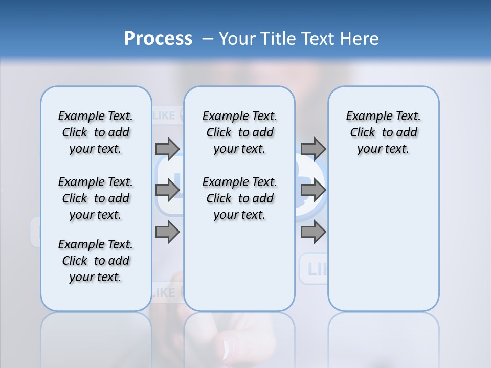 Female Finger Assist PowerPoint Template