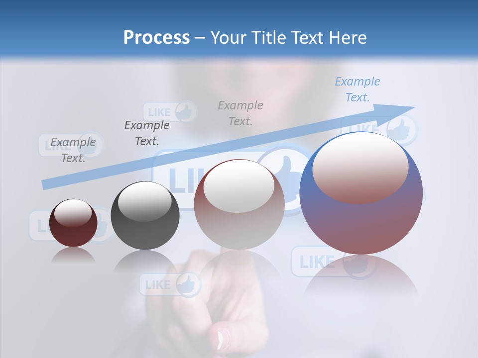 Female Finger Assist PowerPoint Template
