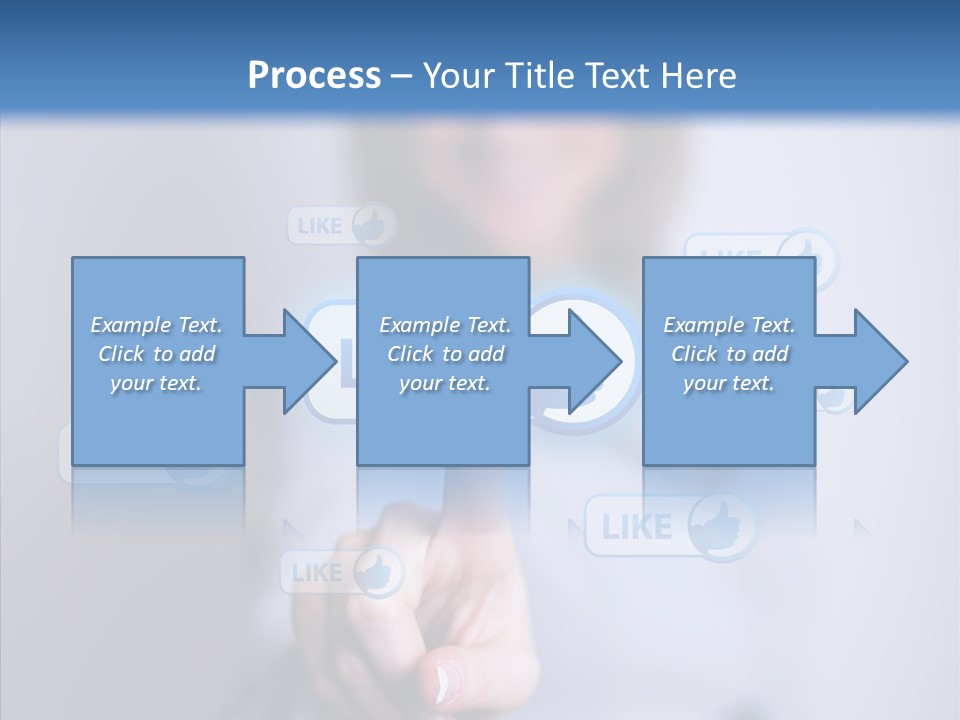 Female Finger Assist PowerPoint Template