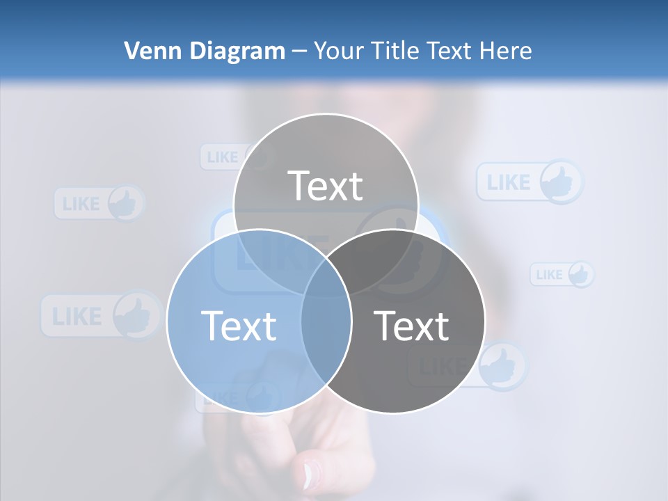 Female Finger Assist PowerPoint Template