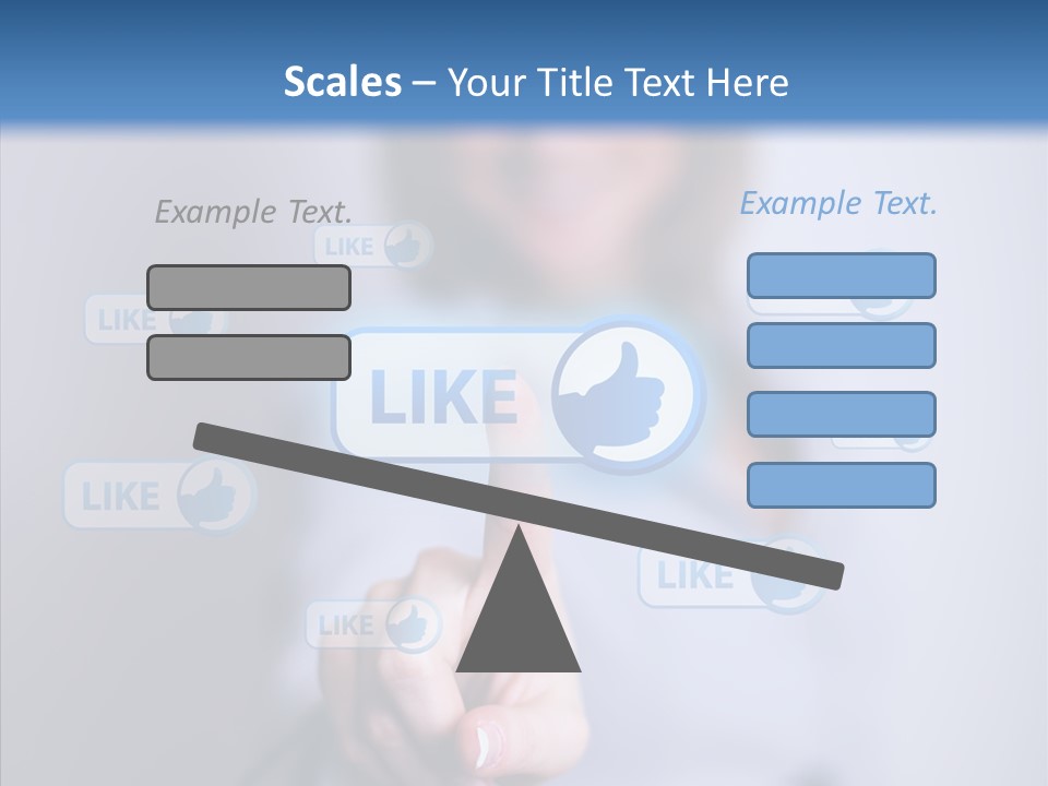 Female Finger Assist PowerPoint Template