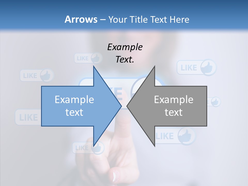 Female Finger Assist PowerPoint Template