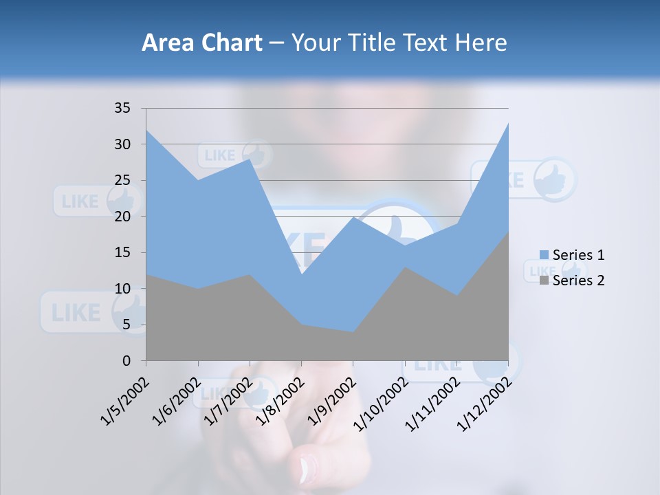 Female Finger Assist PowerPoint Template